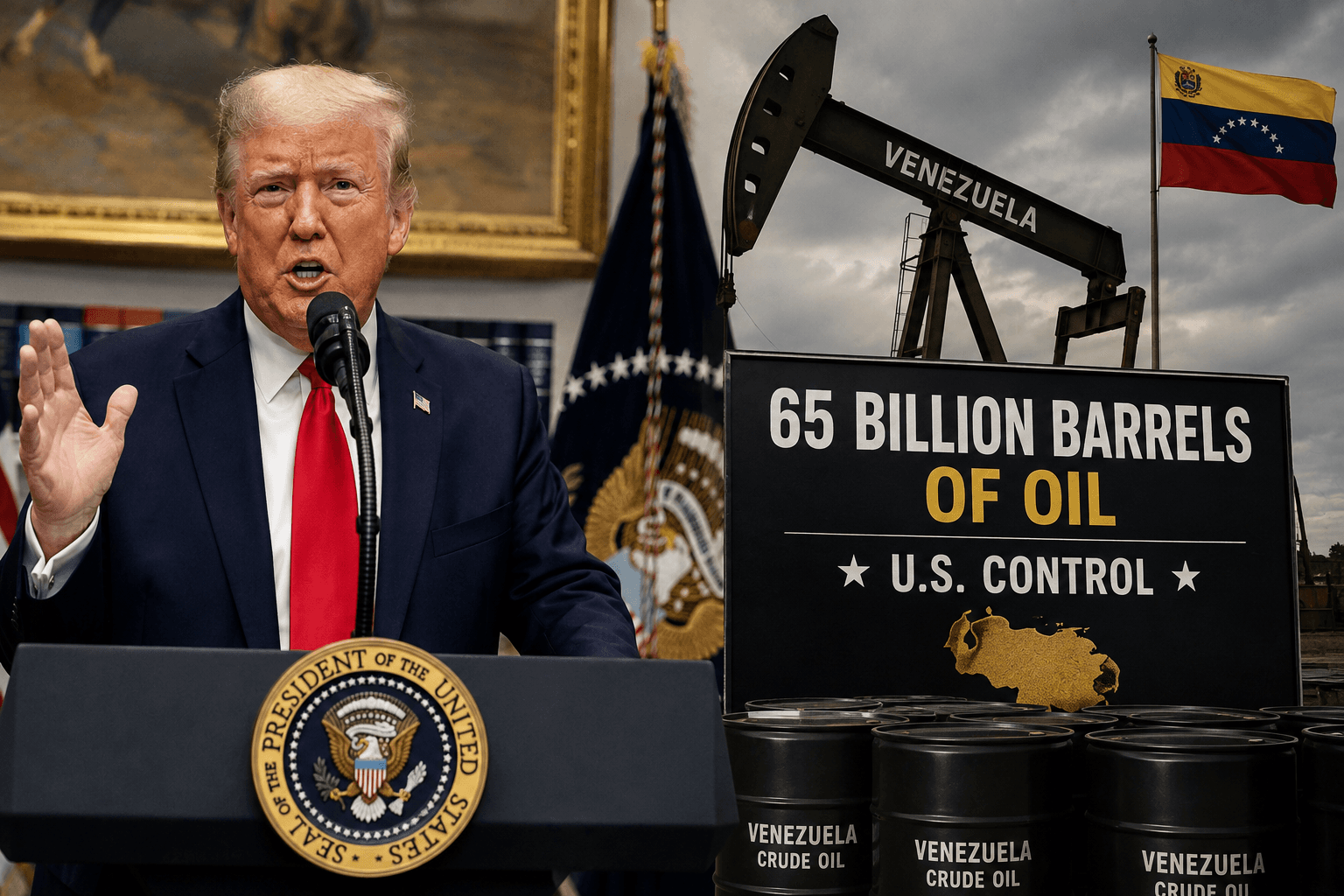 'Biggest oil deal in history': Trump announces US control of 65bn barrels in Venezuela