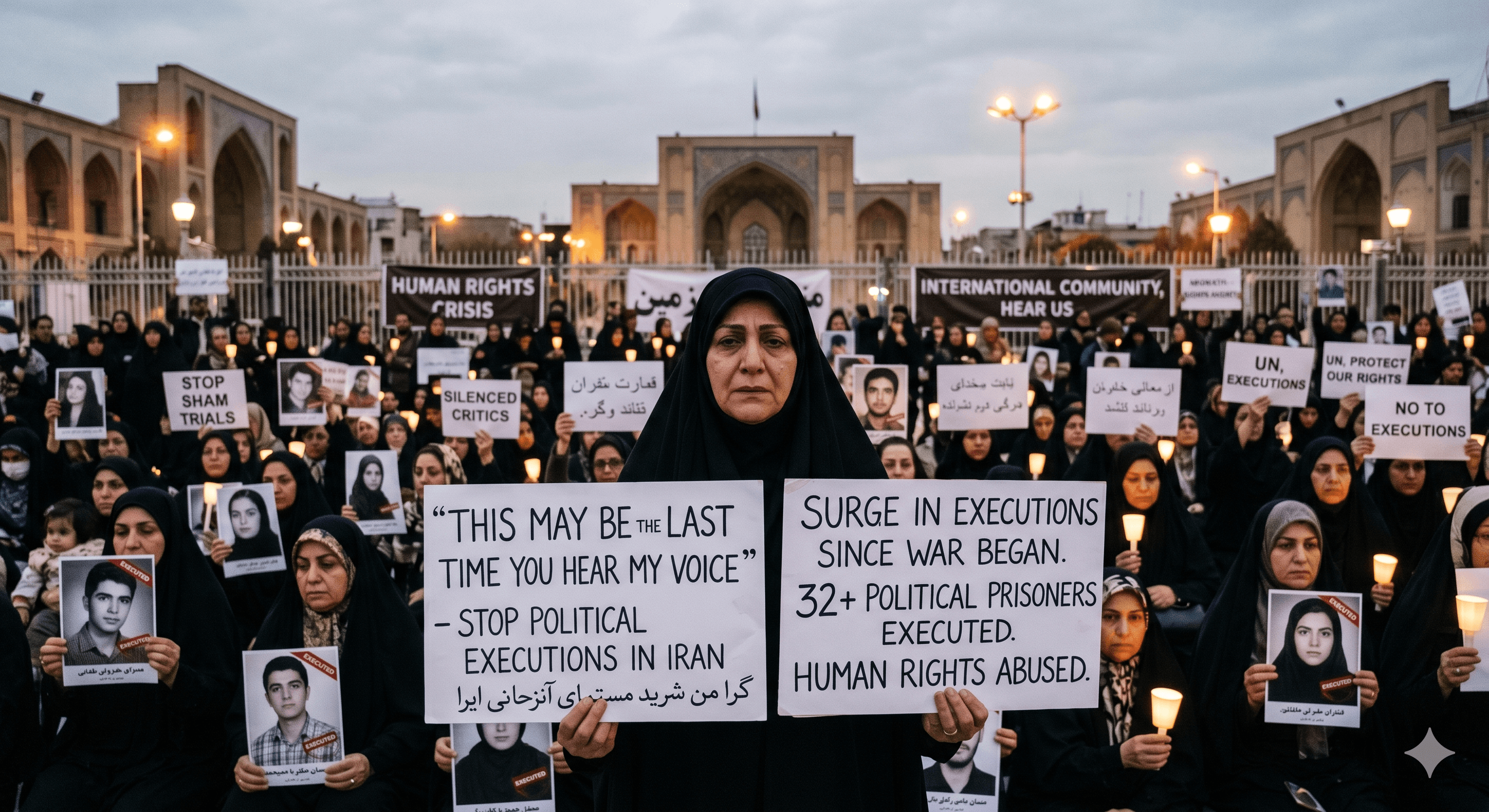 'This may be the last time you hear my voice': Political executions surge in Iran since start of war
