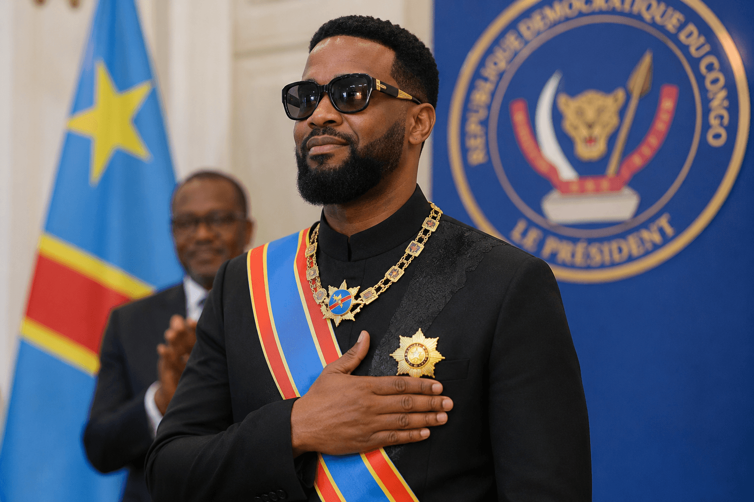 Singer Fally Ipupa's pride at being given major DR Congo honour