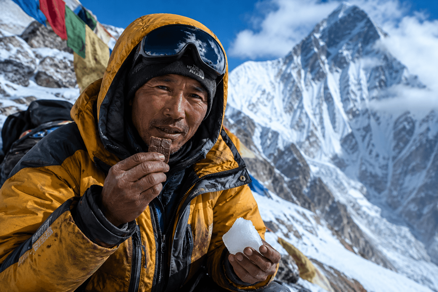 Everest guide survived six-day ordeal by eating chocolate and 'chewing ice'