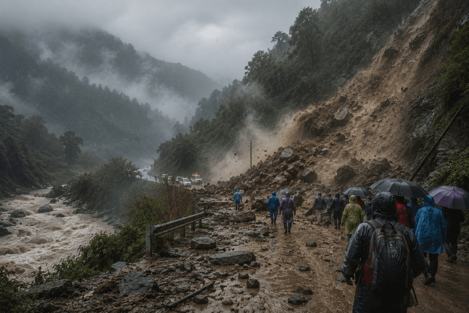 Heavy Monsoon Rain Triggers Landslides in Uttarakhand, Disrupts Char Dham Yatra