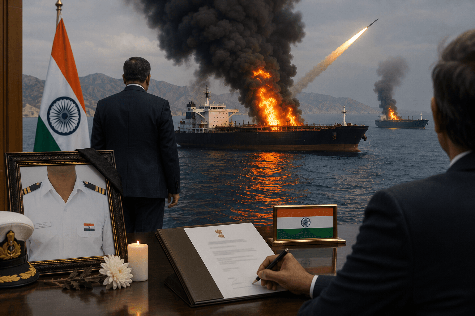 Indian Sailor Killed as Iranian Missiles Strike Tankers in Strait of Hormuz — India Summons Iranian Envoy