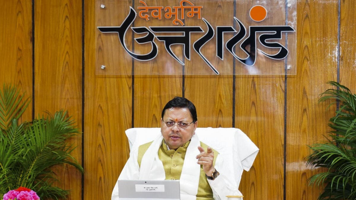CM Dhami Hits Back at Rahul Gandhi's 'Paper Leak Epicentre' Claim, Cites Anti-Cheating Law Record