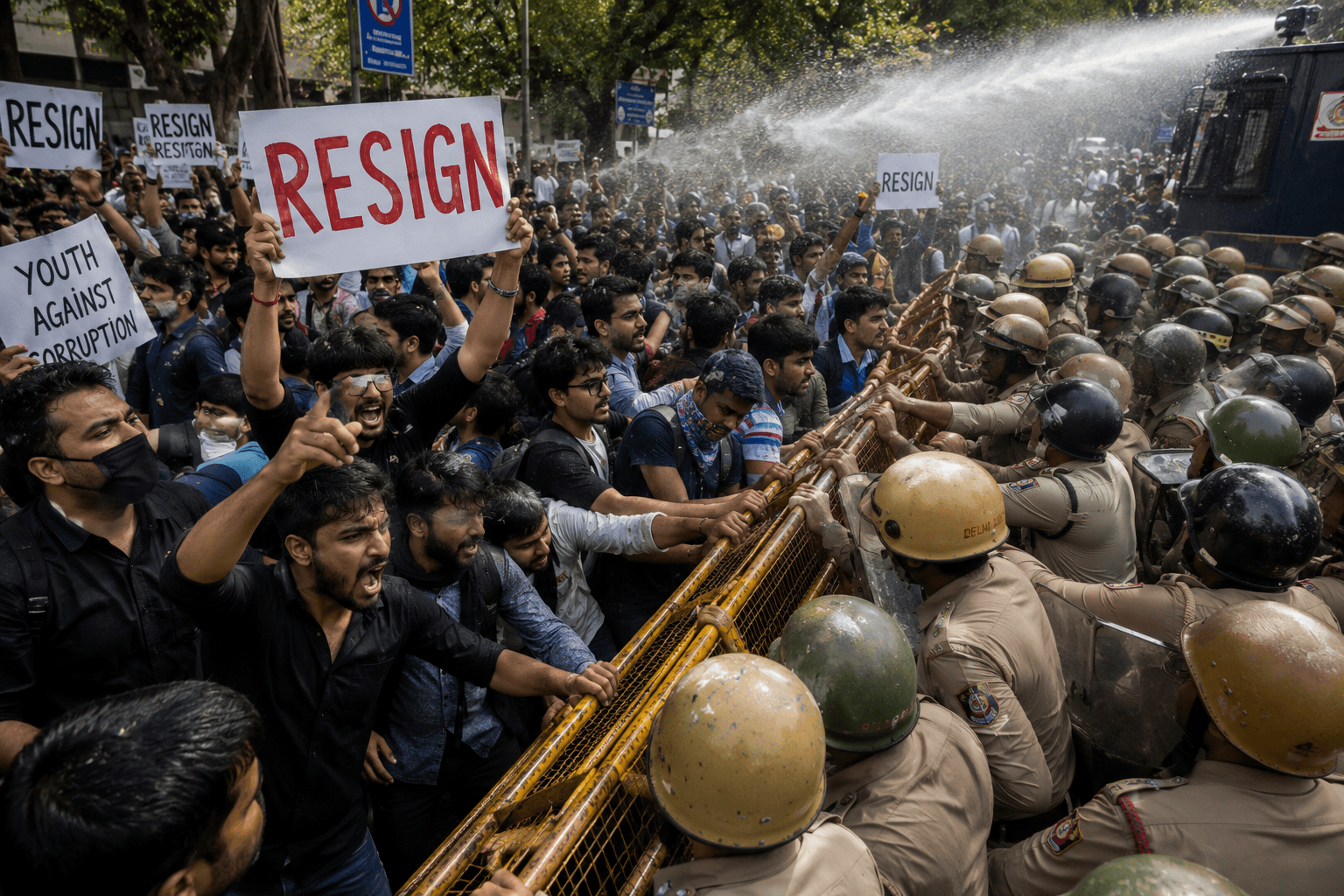 India's 'cockroach' protest continues a day after police crackdown