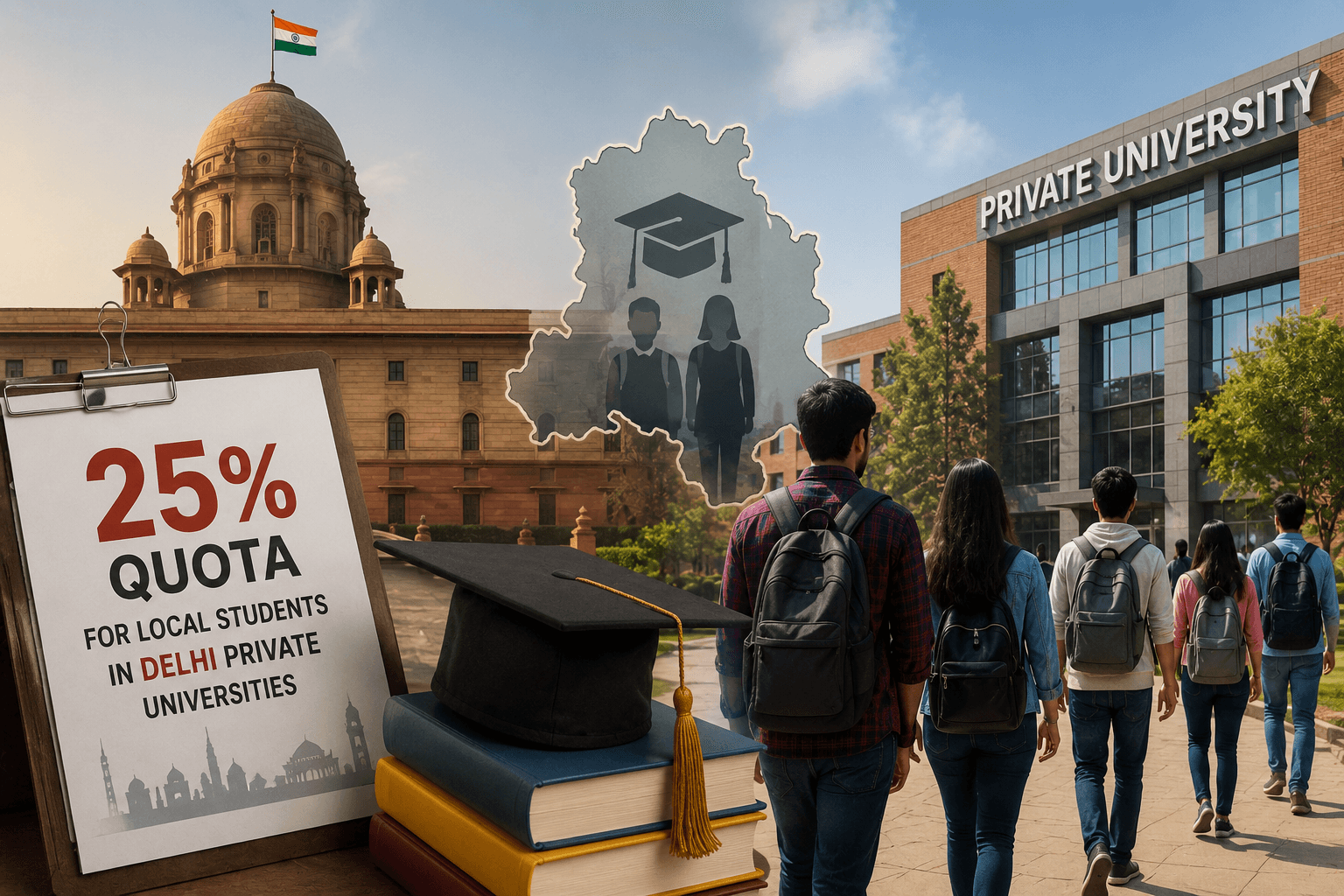Govt proposes 25% quota for local students in Delhi private universities