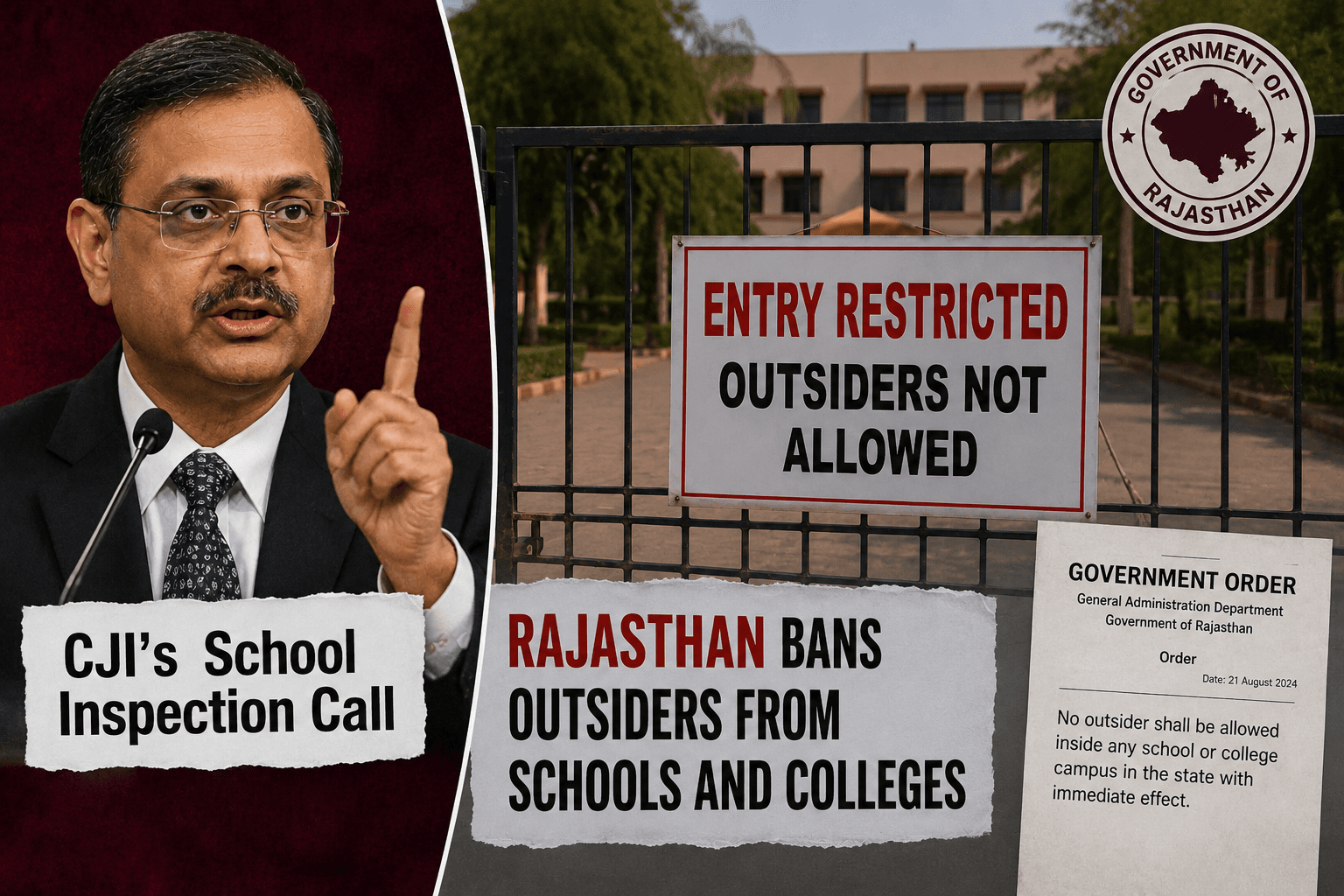 Hours after CJP's school inspection call, Rajasthan bars outsiders from campuses