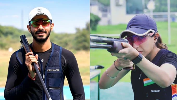 Asian Games 2026: Parinaaz Dhaliwal, Anantjeet Naruka Win Mixed Skeet Bronze for India's 15th Medal